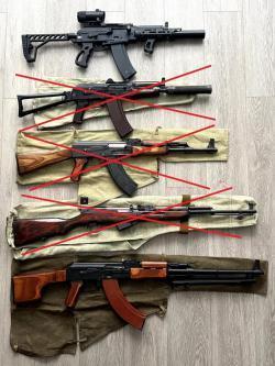 Продам Сайга-АКСУ исп.60, к. 5,45х39, кастом - большой тактический комплект.