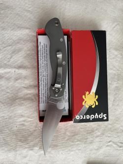 Продам Spyderco military CPM S 90 V Титан/Карбон