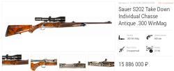 Продаю карабин SAUER 202 AVANTGARDE GRANDE LUX take down wby mag cal.375H&H и cal.8х68S с