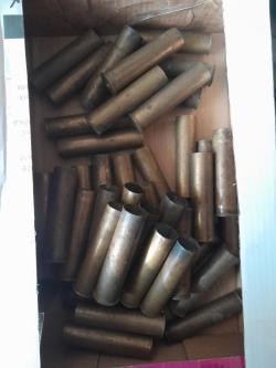  Гильзы 20 калибра латунные 45 штук 