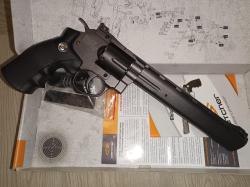 Пулевой Револьвер Gletcher SW R8 серый