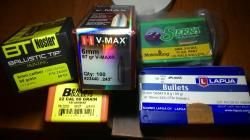 пули .243 : Hornady V-MAX 87, Nosler BT 95 Снижение Цены