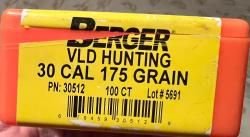 Пули 30 cal. Hornady, Berger