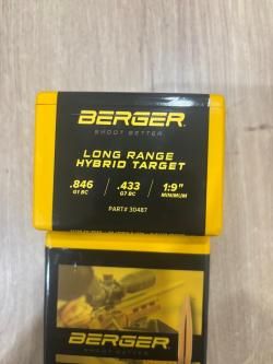 Пули .308 Berger LR Hybrid Target 245 gr
