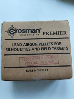 пули для пневматики Crosman Premier Domed 4,5 мм, 7,9 гр, 10,5 гр
