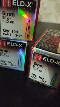 Пули Hornady 6MM .243 90 GR ELD-X