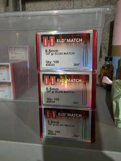 Пули Hornady ELD-M 147 gr.