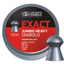Пули JSB Diabolo JUMBO EXACT HEAVY cal. 22 (5.52 мм) 1.175 гр. (500 шт.)