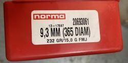 пули NORMA FMJ 9,3 mm