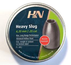 Пули пневматические H&N Slug HP Heavy, кал. 6.36 мм, 2.85 гр. (.250, 44 g), 100 шт.