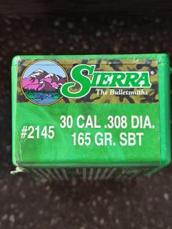 Пули Sierra Game King 165гр 0.308 Сьерра Гейм Кинг 