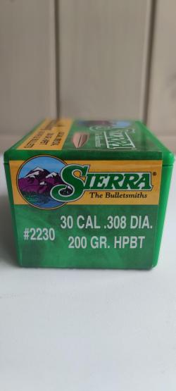  Пули Sierra MatchKing.308 200 gr; Berry