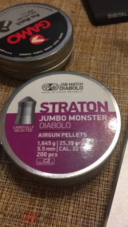 Пульки 5.5 Straton Jumbo Monster Diabolo 1.65 гр