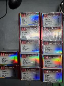 Пуля HORNADY ELD MATCH 147gr\9.53g (ЕЛД-М МАТЧ 147 грейн)  6.5mm (100шт)