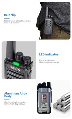 Рация Retevis RT668 3Вт комплект 2шт