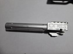 Страйкбольный WE Glock17 gen4 + рама в сборе без затвора и 2 внешних стволика