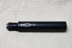 Реактивный дульный тормоз BRT на Тигр 7.62х54 с длинным пламегасителем.