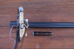 Редкое бельгийское, коллекционное, старинное, гладкоствольное ружьё 16 калибра