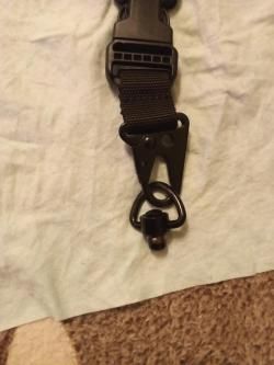 Ремень тактический одноточечный Wartech + быстросъёмная антабка  