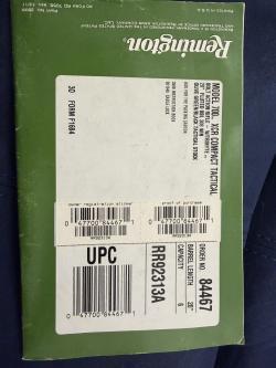 Remington 700 xcr compact tactical 20"  1 in 12" twist