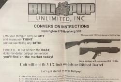 BULL PUP (БУЛЛ ПАП) Remington 870