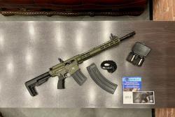 Ружье Huglu XR8 OD GREEN CERACOTE, Tactical Semi Auto.Gas.Sys., к.12/76