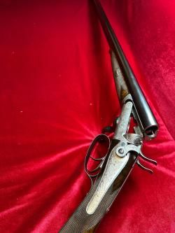 Ружьё из первой десятки Английских Бестов Чарлз Ланкастер с редким откатным механизмом