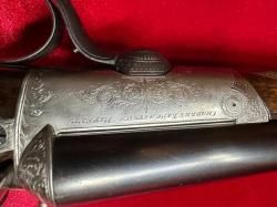 Ружьё из первой десятки Английских Бестов Чарлз Ланкастер с редким откатным механизмом