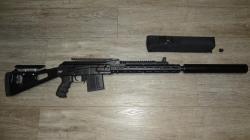 Сайга 308-1-555 резьба 15/1, РГБ LAC, цевье SAG 7mlock