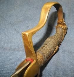 Сабля прусская офицерская пехотная