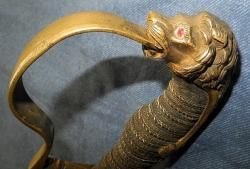 Сабля прусская офицерская пехотная