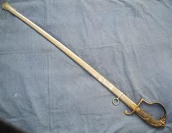 Сабля прусская офицерская пехотная