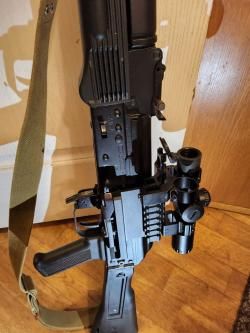 Saiga 5. 45 экспортная с откидным прикладом и прицелом на боковой планке