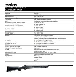 Sako 85 LongRange 300WM