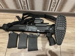 Сайга 20с в обвесе fab defence