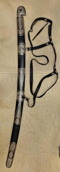 Шашка кавказская утопная мельхиор