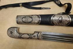 Шашка кавказская утопная мельхиор