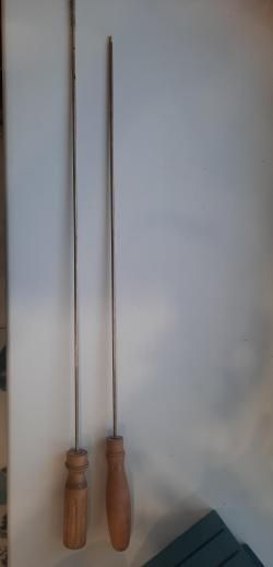 Шомпол цельный латунный 4 мм, на игольчатом подшипнике