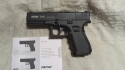 Охолощенный пистолет Retay: Beretta 84FS-F29. Glock 17-19. Blow Mini 9. XTreme. XPRO. PT24. X1. S2022. ПМ Макарова. Тт Ansar. Beretta 92.. кал. 9 мм P.A.K. 