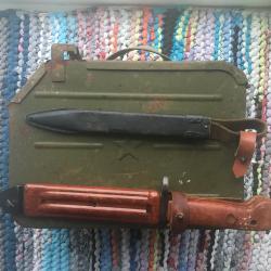 Штык-нож АК-74 ШНС-001, ножны АК-47, короб пулеметный