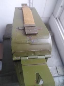 Короб пулеметный Максим. С лентой. СССР. Ленты пулеметные с протяжкой!