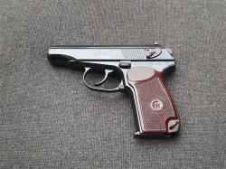 Пистолет Макарова Охолощенный ПМ-СХ 1955 г. Коллекционный экземпляр на красивом номере.