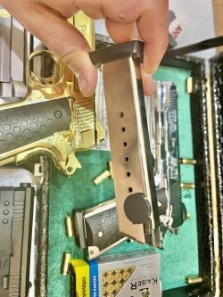 Сигнальные пистолеты COLT 911 (KUZEY) 9mm P.A.K. ЗОЛОТО и НИКЕЛЬ