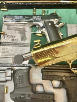 Сигнальные пистолеты COLT 911 (KUZEY) 9mm P.A.K. ЗОЛОТО и НИКЕЛЬ