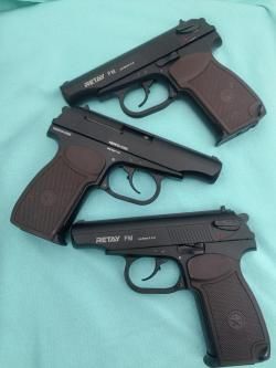 Сигнальныйе пистолеты, СХП, шумовой ПМ, Retay PM, патроны 9мм РАК, Glock, ТТ