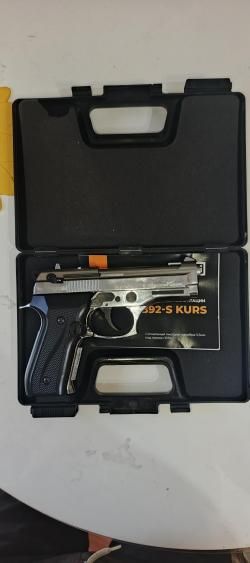 Сигнальный пистолет B92-S KURS (Beretta) кал. 5,5 мм под 10ТК, хром
