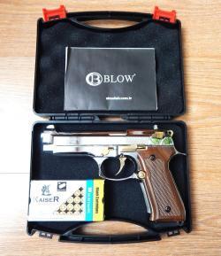 Сигнальный пистолет BLOW F 92. Никель. Новый. 9РАК.