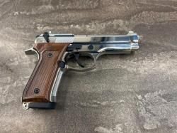 Сигнальный пистолет Blow F92 Auto Chrome (автоматический режим, Beretta 92, Беретта хром) 