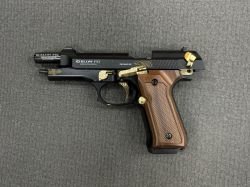 Сигнальный пистолет Blow F92 Черно-золотой с деревом