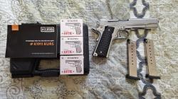 Сигнальный пистолет kurs k1911(colt) хром